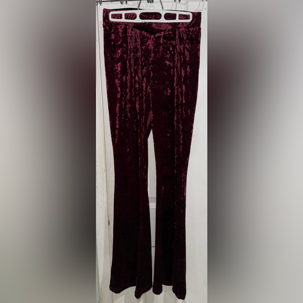 Velvet Flare Pants
